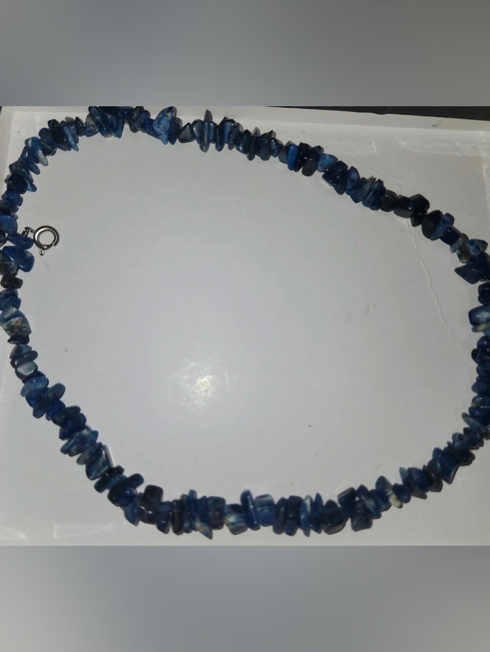 Blue Lapis Chip Stone Beaded Necklace - Women's Jewelry